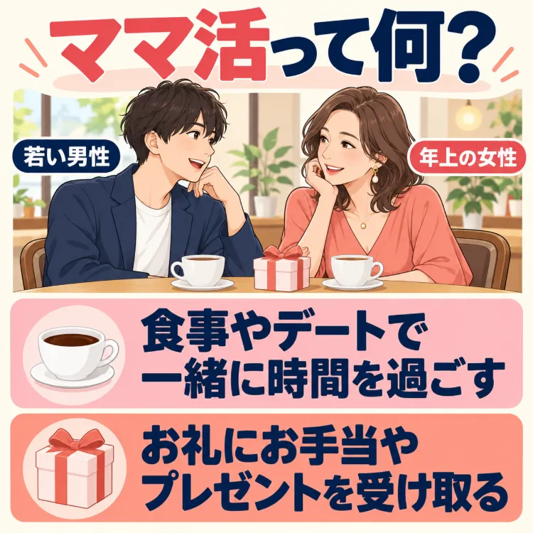 ママ活が何か説明する図