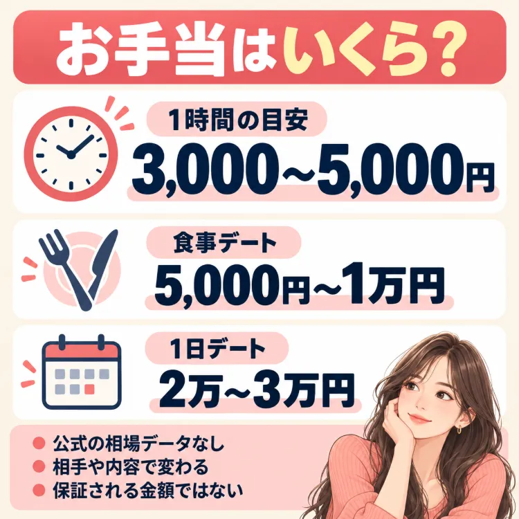 ママ活のお手当ての相場